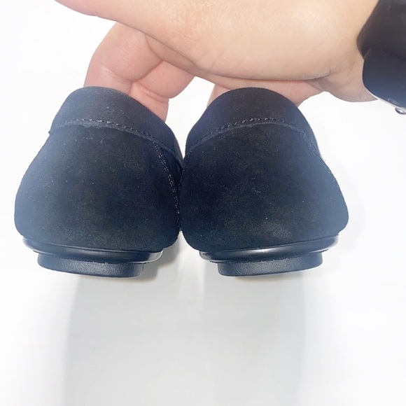 Vionic Montara Black Suede Braided Detail Slip On Loafers size 5 women's - Picture 6 of 11